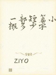 一部短篇小说大概多少字