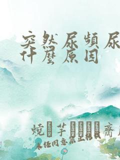 突然尿频尿不尽什么原因