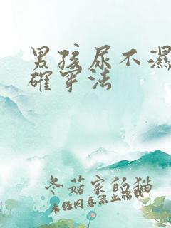 男孩尿不湿的正确穿法