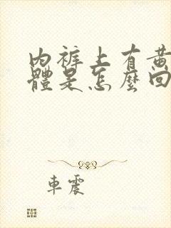 内裤上有黄色液体是怎么回事