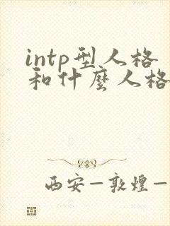 intp型人格和什么人格最配