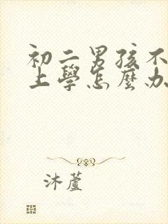 初二男孩不愿意上学怎么办