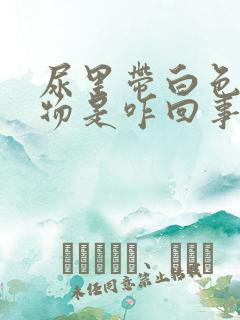 尿里带白色沉淀物是咋回事?