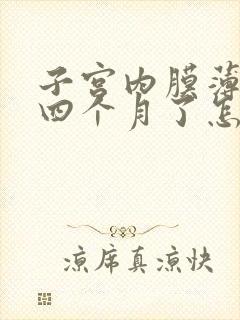 子宫内膜薄停经四个月了怎么办