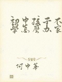 初中孩子不肯上学怎么办家长怎么办