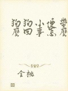 狗狗小便带血怎么回事怎么办