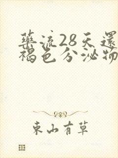 药流28天还有褐色分泌物正常吗