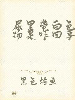 尿里带白色沉淀物是咋回事?