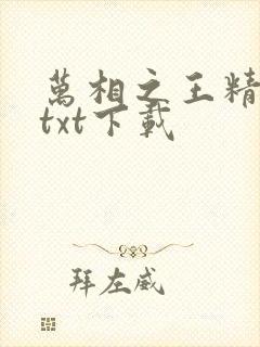 万相之王精校版txt下载