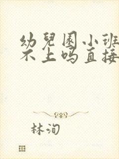 幼儿园小班可以不上吗直接上中班