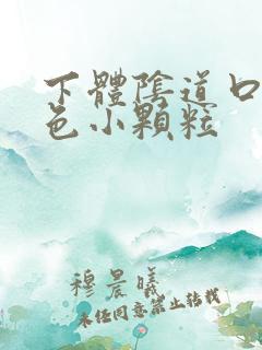 下体阴道口有白色小颗粒