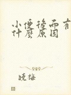 小便后面有血是什么原因