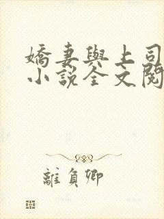 娇妻与上司韩燕小说全文阅读