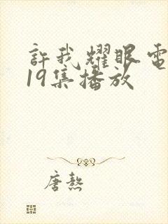 许我耀眼电视剧19集播放