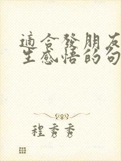 适合发朋友圈人生感悟的句子