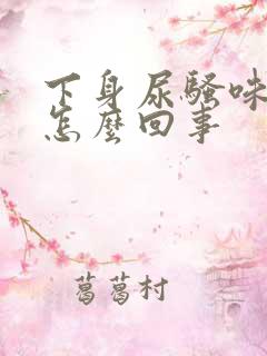 下身尿骚味重是怎么回事