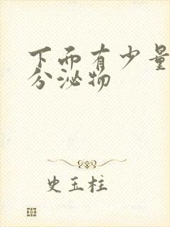 下面有少量黄色分泌物