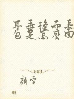 耳垂后面长个小包是怎么回事