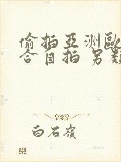 偷拍亚洲欧美综合自拍 另类