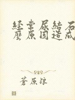 经常尿结石是什么原因造成的