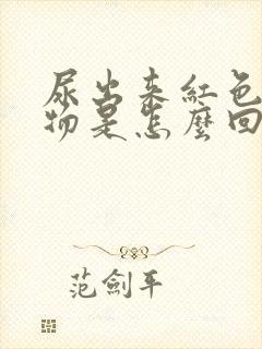 尿出来红色分泌物是怎么回事