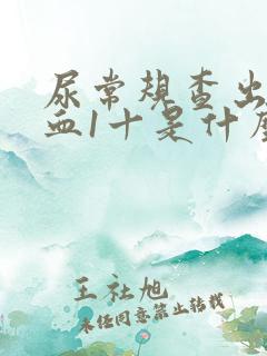 尿常规查出尿隐血1十是什么意思