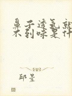 鼻子透气就是闻不到味是什么原因