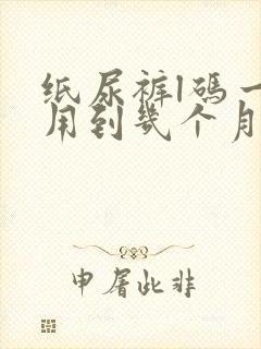 纸尿裤l码一般用到几个月