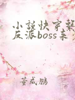 小说快穿系统之反派boss来袭