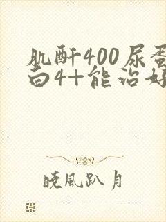 肌酐400尿蛋白4+能治好吗