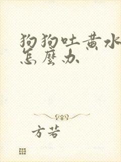 狗狗吐黄水拉稀怎么办