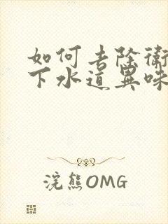 如何去除卫生间下水道异味