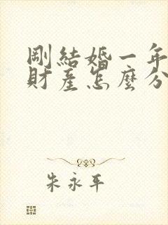 刚结婚一年离婚财产怎么分