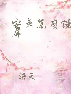 安卓怎么镜像投屏