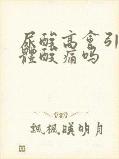 尿酸高会引起身体酸痛吗