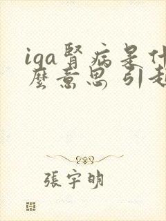 iga肾病是什么意思 引起肾病的一些原因