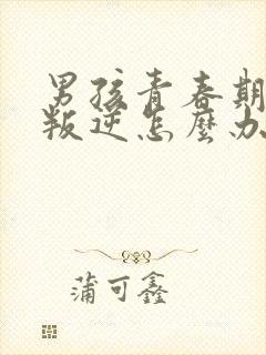 男孩青春期特别叛逆怎么办