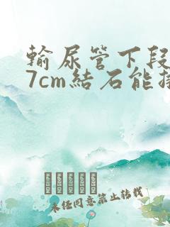 输尿管下段0.7cm结石能排出吗