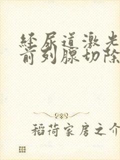 经尿道激光诱导前列腺切除术