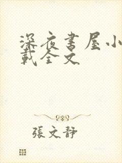 深夜书屋小说下载全文