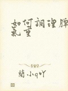 如何调理脾胃湿气重