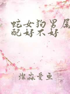 蛇女狗男属相婚配好不好