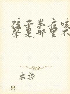 孩子半夜咳嗽几声是哪里不好