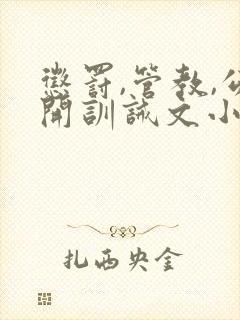 惩罚,管教,公开训诫文小说