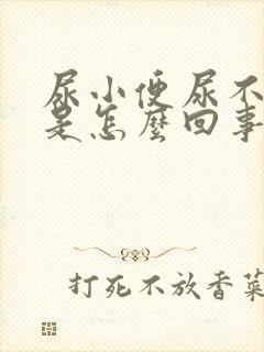 尿小便尿不出来是怎么回事