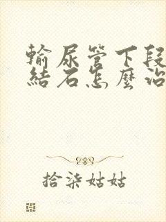 输尿管下段出现结石怎么治