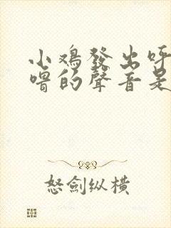 小鸡发出呼噜呼噜的声音是什么病