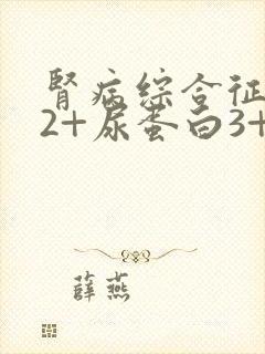 肾病综合征潜血2+尿蛋白3+