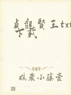 贞观贤王txt 下载