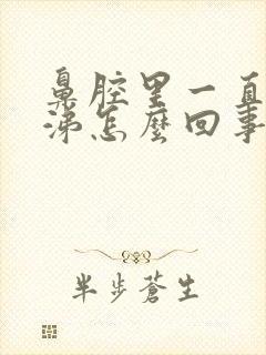 鼻腔里一直有鼻涕怎么回事